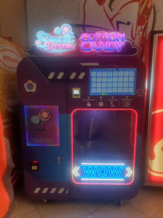 Aparat Vending Automat Vată de Zahăr Cel Mai Bun Model Afacere la chei