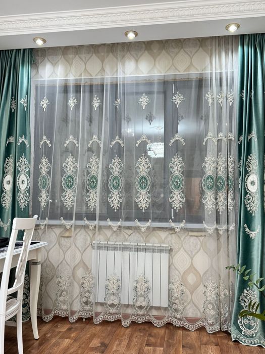 Комплект штор с тюлью