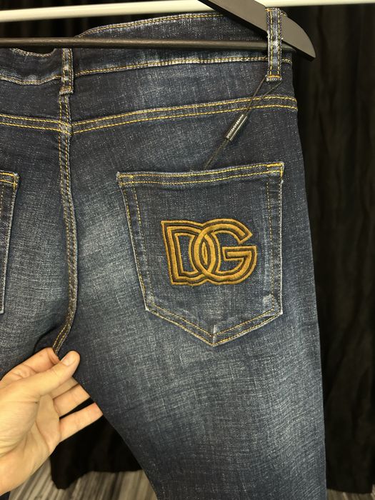 Blugi Dolce Gabbana DG Denim Slim Fit Blue Jeans Designer Premium