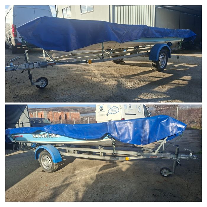 Barca aluminiu cu motor si peridoc