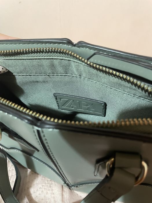 Зелена чанта ZARA