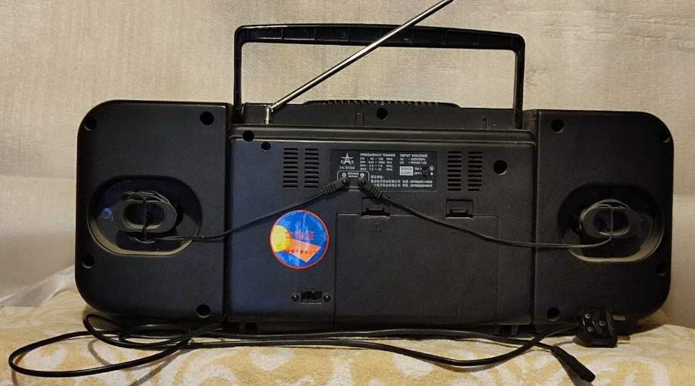 Аудиосистема-бумбокс Lison TA-510D двойной кассетник колонка USB/радио