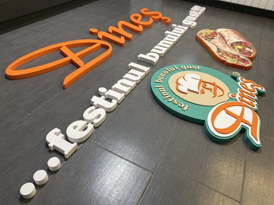 Litere, logouri, sigle volumetrice polistiren