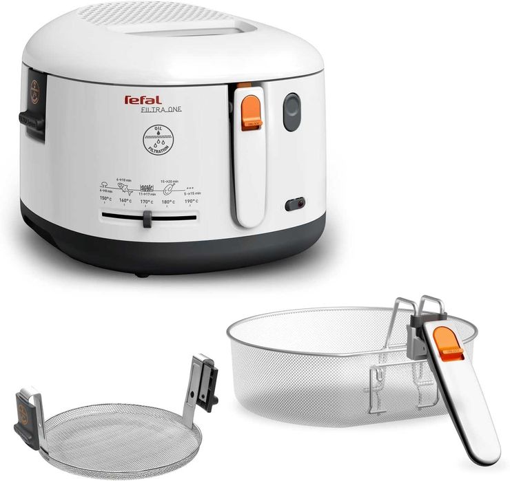 Фритюрник Tefal FF 1631 One Filtra, 1900W, 2.1 литра, Бял