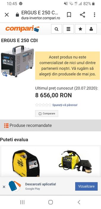 Aparat sudură ERGUS Profesional