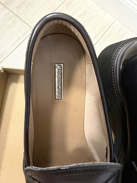 Лоферы 40 размер , кожа