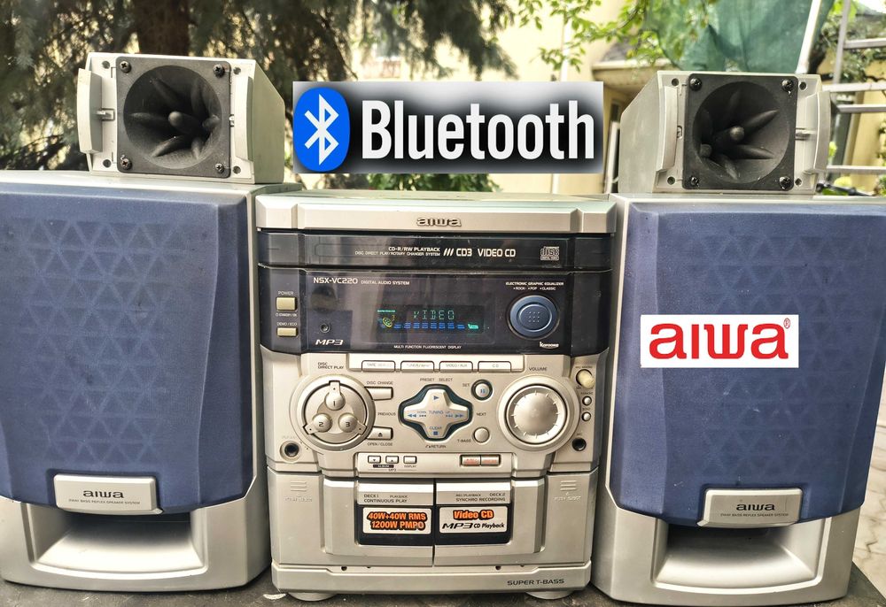 Музыкальный центр AIWA  Bluetooth  aux
