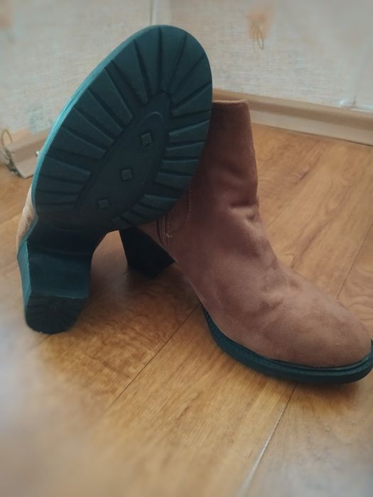 Дамски боти, Велур, Кафяви 39