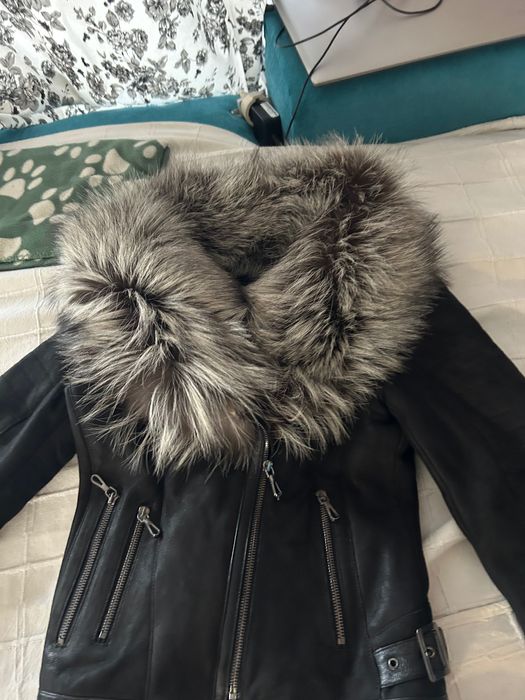 Дамско кожено яке лисица
