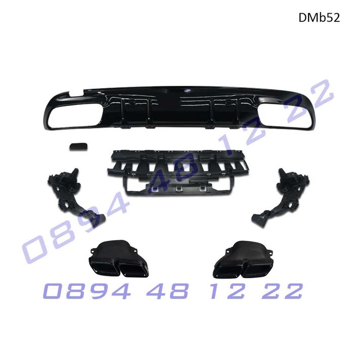 Мерцедес Заден кит C63 W205 facelift дифузьор накрайници Mercedes AMG