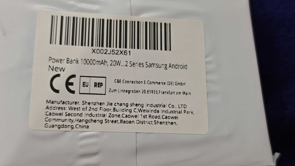 Baterie externa magnetica iPhone, Samsung 20W, 10.000 mAh sigilata