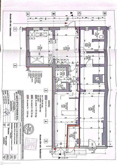 Spatiu comercial 102 mp Nufarul langa Lotus Center vad intens stradal