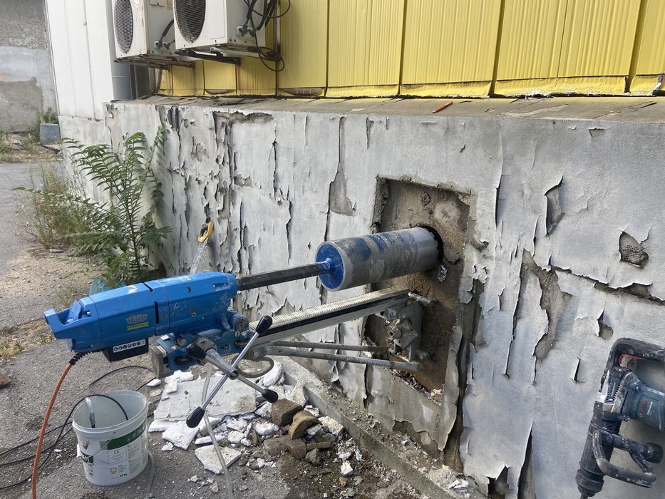 Диамантено пробиване. Пробиване на отвори,дупки