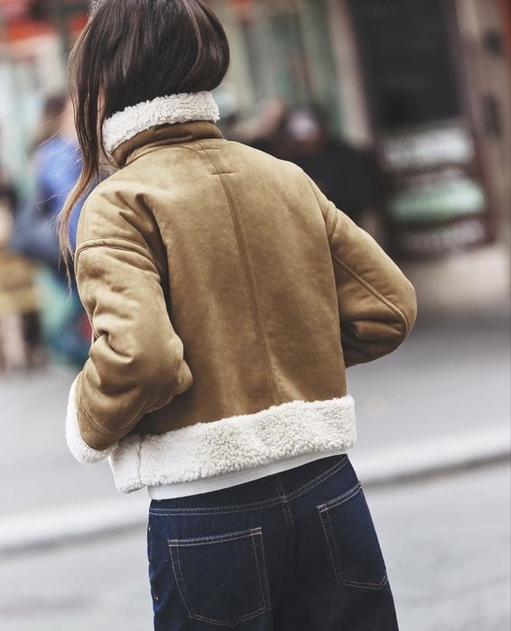 Дубленка zara 44