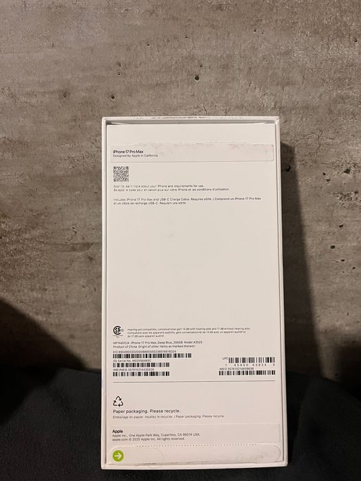 iPhone 17 Pro Max 256GB