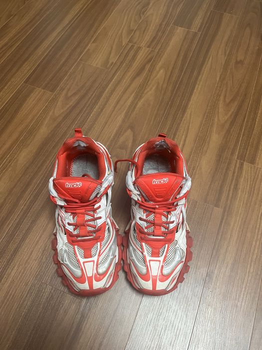 balenciaga track 2 red white