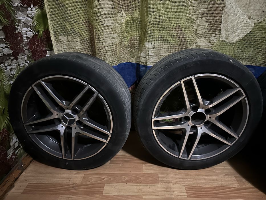 4 диска с летней резиной R17 AMG