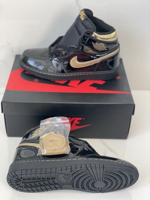 Air Jordan 1 Retro Black Metallic Gold Full Box VerificareColet 36-45