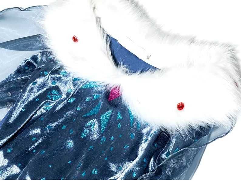 Rochie ROCHITA Elsa Frozen fulg de nea NOUA 9 10,11,12 ani