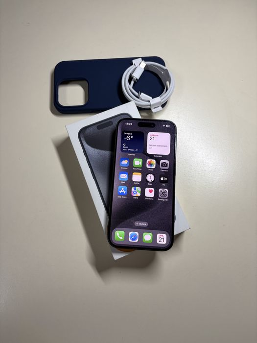 iPhone 15 Pro 5G 128 GB Titanium Black,Liber De Retea,14 Pro,16 Pro