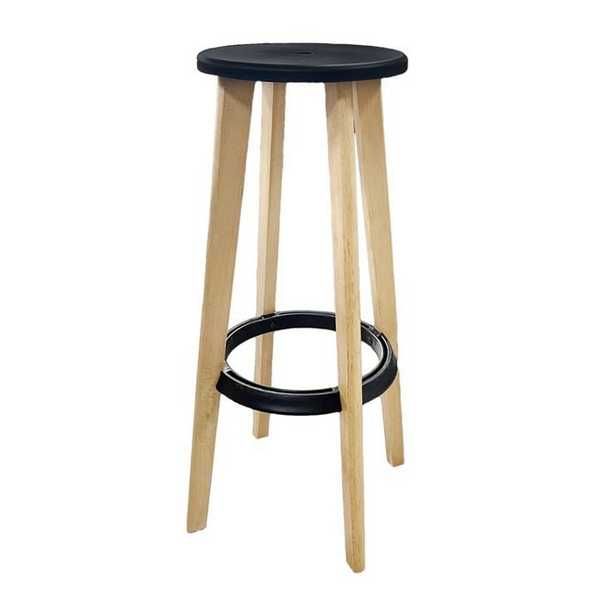 Декоративен бар стол Mercado Trade, Дърво, Кафяв