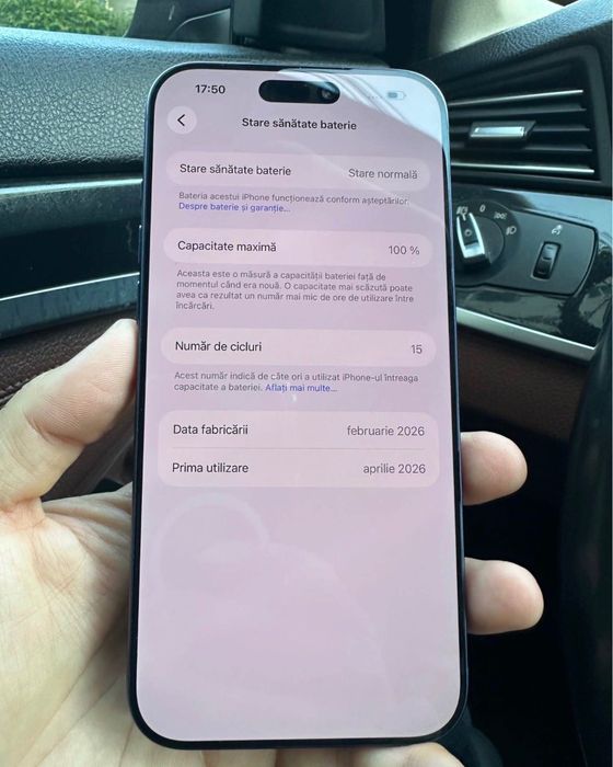 Vând iPhone 17 pro Max în stare impecabilă