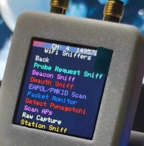 Гейминг Конзола M5Shark Predator ESP32 Marauder Wi-Fi Bluetooth Тестване Безжична Мрежова Сигурност Позициониращ Модул GPS Mapper Киберсигурност Радио