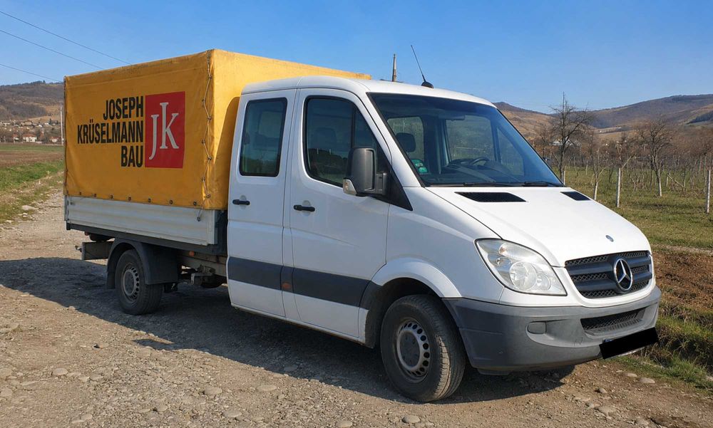 Mercedes Sprinter DOKA 313CDI | 7 locuri | Euro 5 | 2012| Cărlig tractare | Prelată | Euro 5 | Tahograf |