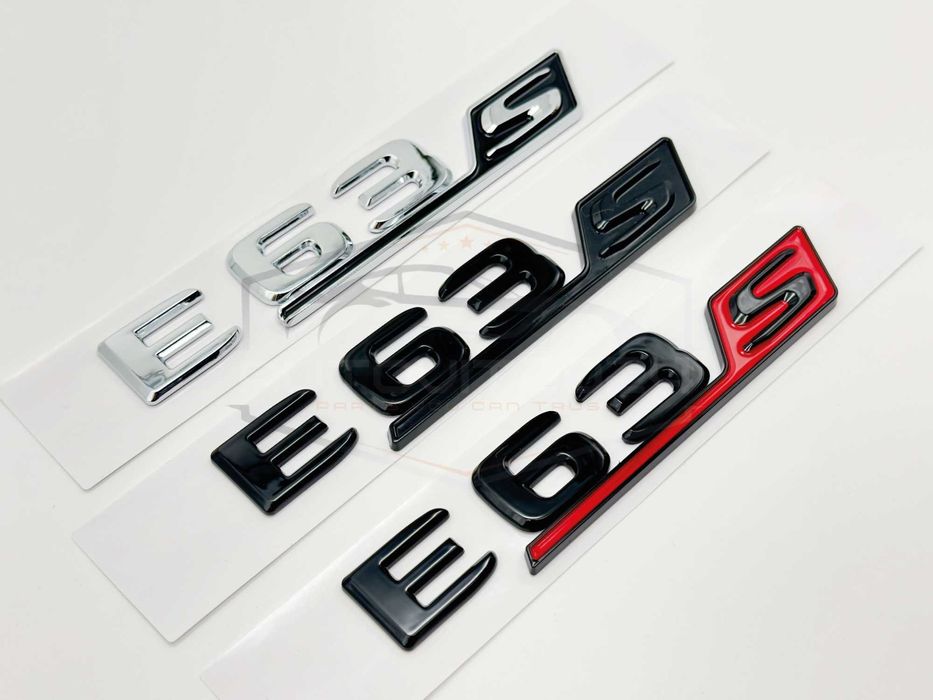 Емблема надписи E63S бадж мерцедес