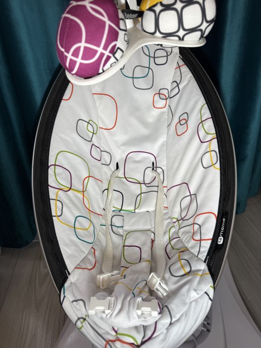 Fotoliu Balansoar Bebelusi 4MOMS MamaRoo 4.0 Plush Multicolor 00009016