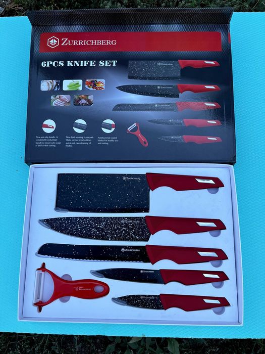 Комплект кухненски ножове Zurrichberg ZBP-7402 – 6 части + белачка
