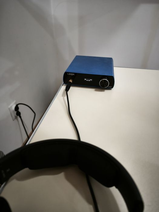 Casti Sennheisser HD 560s + placa sunet loxjie usb