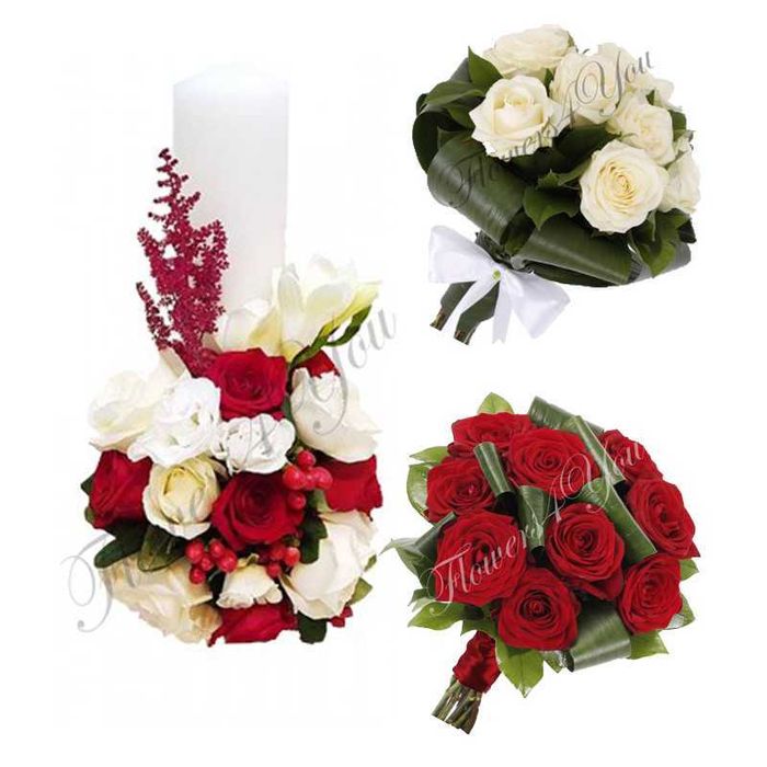 Buchete de Mireasă și Lumânări Nuntă | Flowers4You București