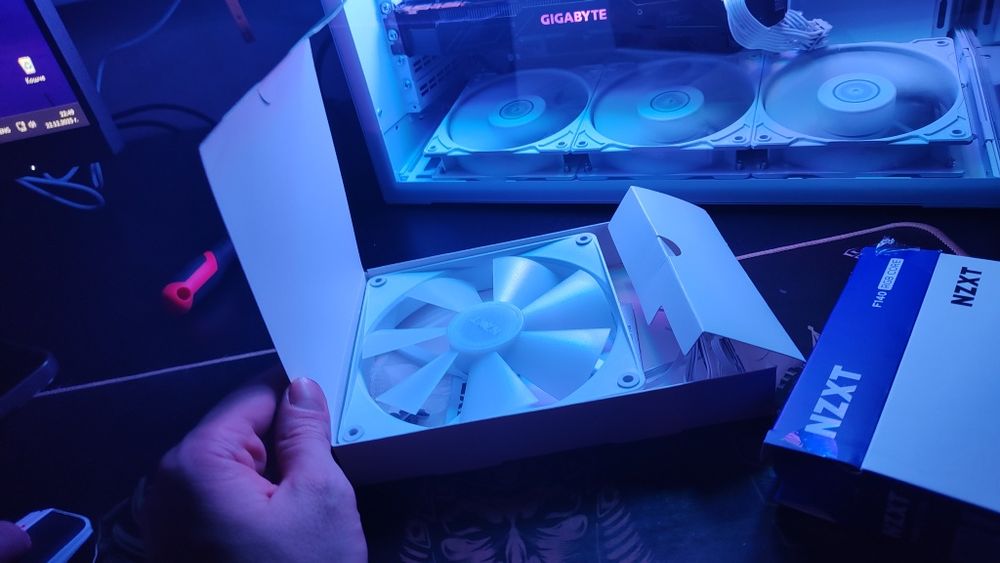 NZXT 3  вентилатора F140 Core White ARGB