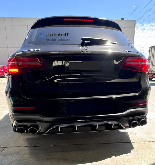 Difuzor bara spate Mercedes GLC X253 SUV (2015+) NEW Design Full Black