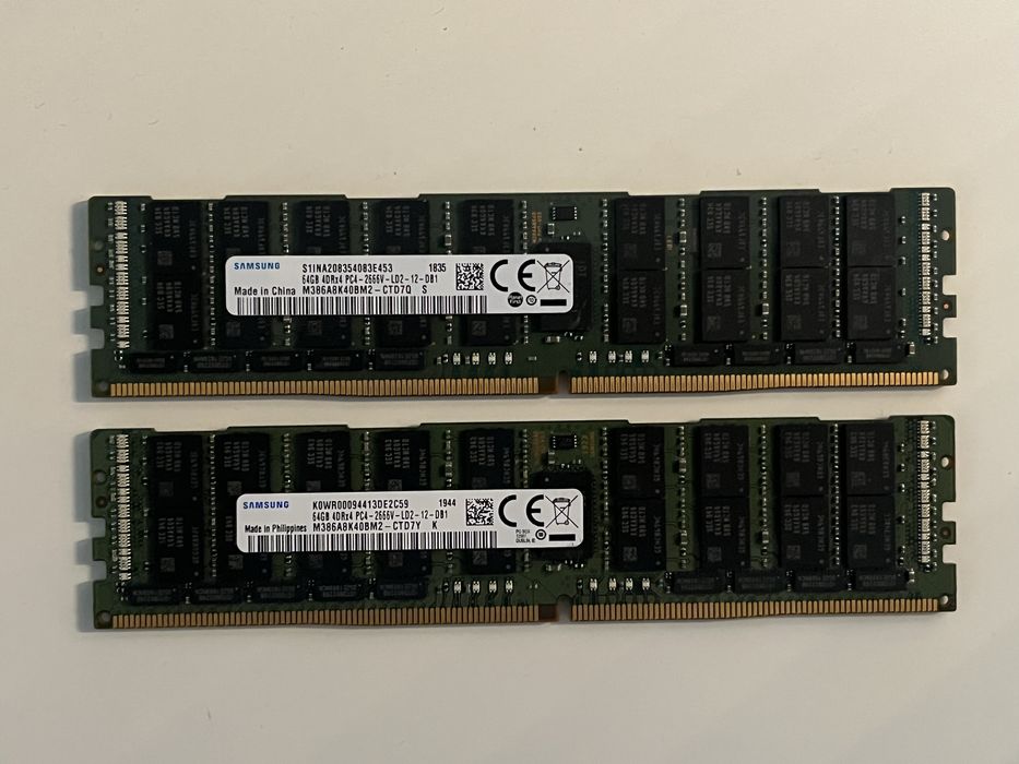 RAM DDR4 ECC PC Server Workstation 32gb 64gb 128gb RIMM