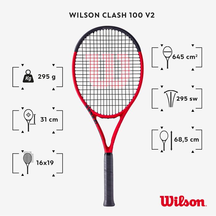 Rachetă Tenis Wilson Clash 100 V2 295g - (SecondHand) Decathlon