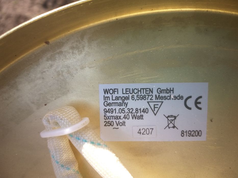 Лампа за таван ,Wofi leuchten,произведена в Германия