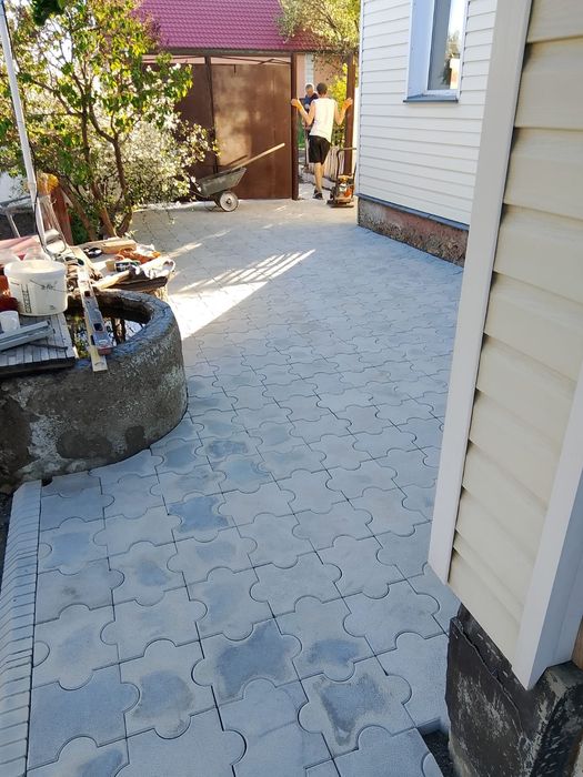 Укладка брусчатки