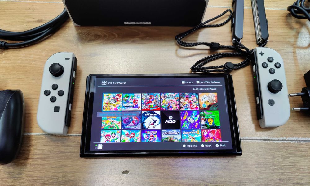 Nintendo Switch Oled, 256gb, Zelda Tears,  Mario, Pokemon - 30 jocuri