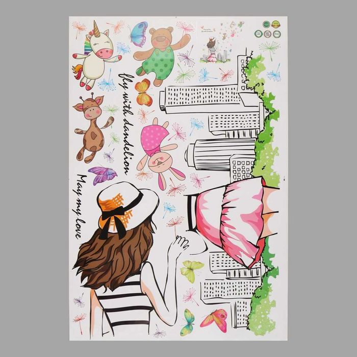 Наклейка интерьерная 60х90 см