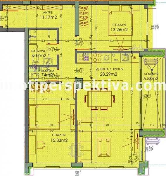 Продава се Тристаен апартамент в Пловдив, Тракия - 117 кв.м за 1098 €/кв.м - Снимка #2