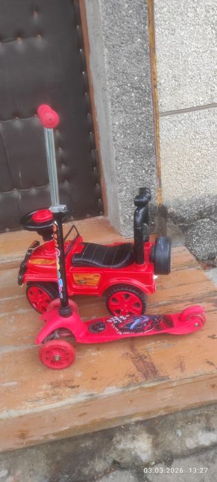 Машинка и самокат