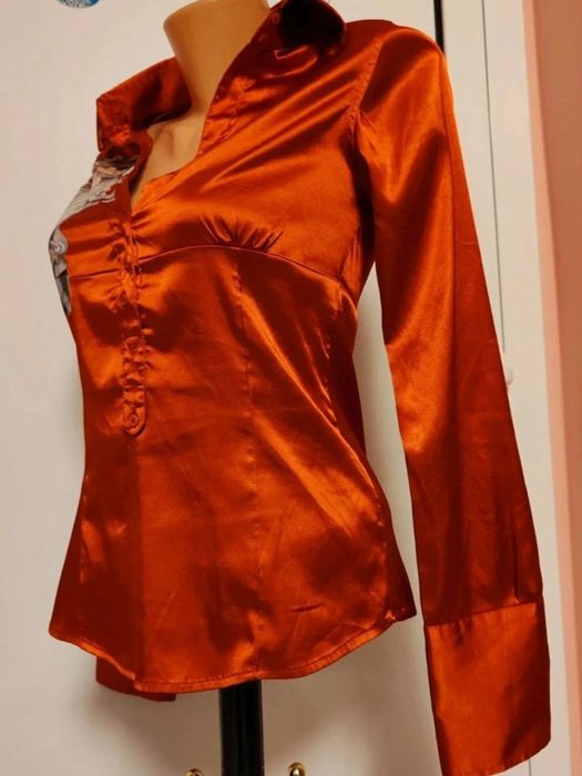 Cămașă Zara satin elegantă