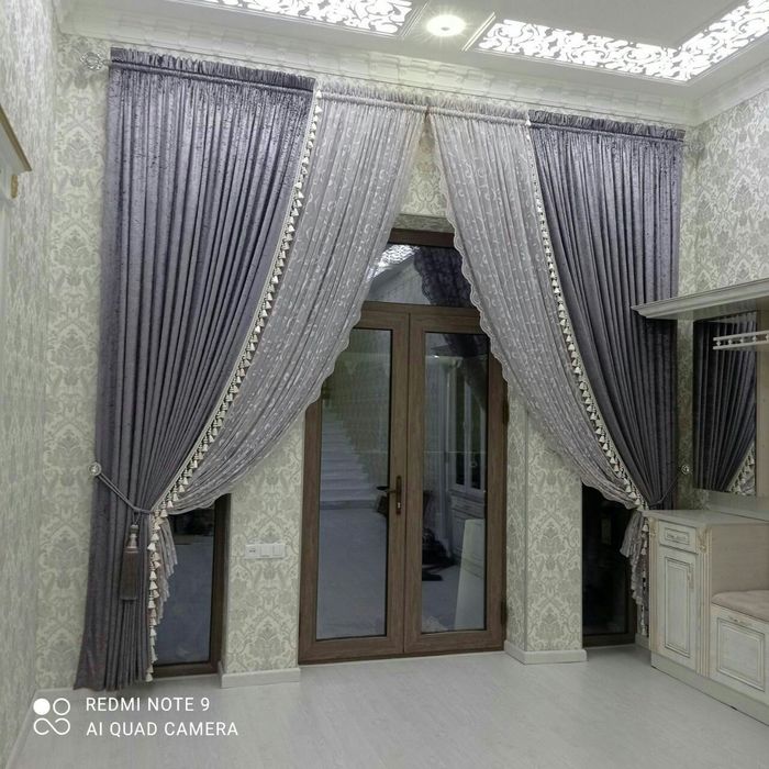 Parda tikish xizmati 49000 so'm karniz metiri .