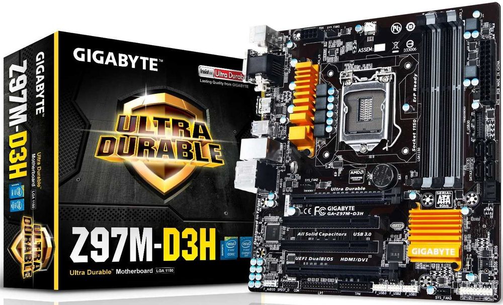 Дъно Дънна платка GIGABYTE GA-Z97M-D3H 1150 DDR3 OVERCLOCK