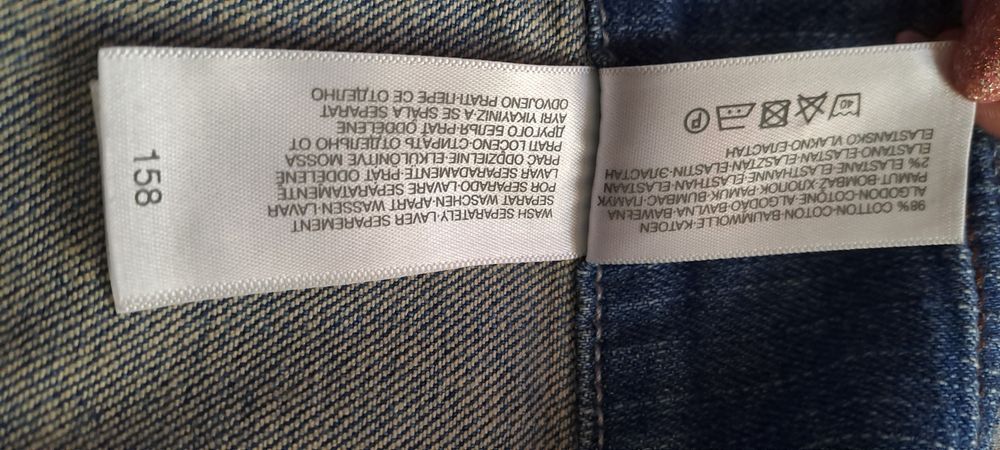 Рокля-дънкова (памук) за височина 158см