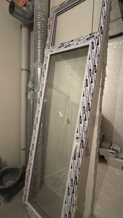 Пластиковые двери и окно