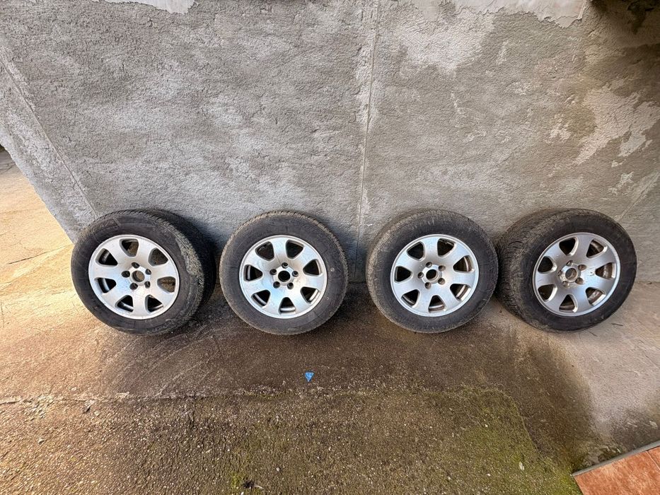 Vand jante 5x112 si cauciucuri mixte 195/65/15