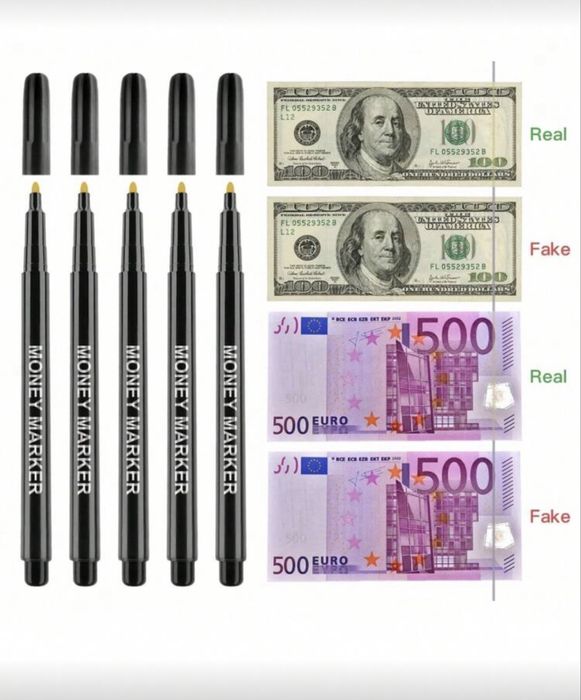 Маркер за проверка на фалшиви банкноти